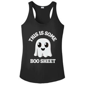 This Is Some Boo Sheet Ghost Retro Cute Halloween Ladies PosiCharge Competitor Racerback Tank