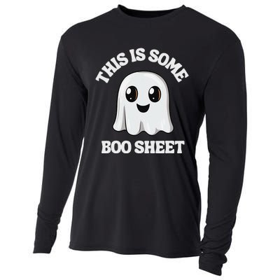 This Is Some Boo Sheet Ghost Retro Cute Halloween Cooling Performance Long Sleeve Crew