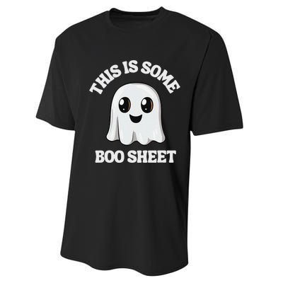 This Is Some Boo Sheet Ghost Retro Cute Halloween Performance Sprint T-Shirt