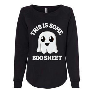 This Is Some Boo Sheet Ghost Retro Cute Halloween Womens California Wash Sweatshirt