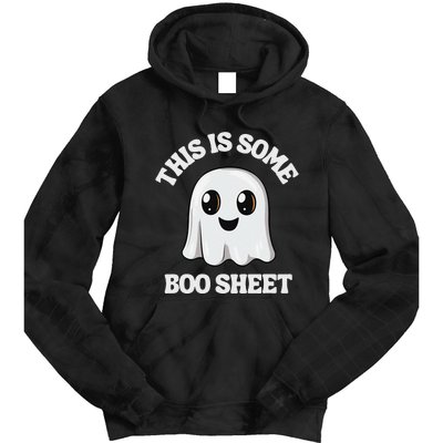 This Is Some Boo Sheet Ghost Retro Cute Halloween Tie Dye Hoodie