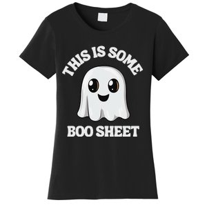 This Is Some Boo Sheet Ghost Retro Cute Halloween Women's T-Shirt