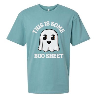 This Is Some Boo Sheet Ghost Retro Cute Halloween Sueded Cloud Jersey T-Shirt