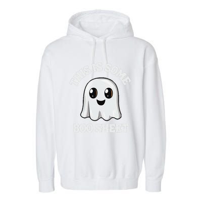 This Is Some Boo Sheet Ghost Retro Cute Halloween Garment-Dyed Fleece Hoodie