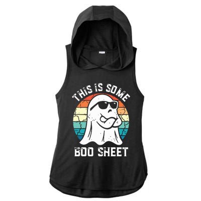 This Is Some Boo Sheet Halloween Ghost Funny Gifts Ladies PosiCharge Tri-Blend Wicking Draft Hoodie Tank