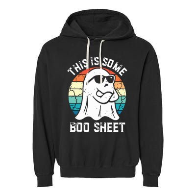 This Is Some Boo Sheet Halloween Ghost Funny Gifts Garment-Dyed Fleece Hoodie