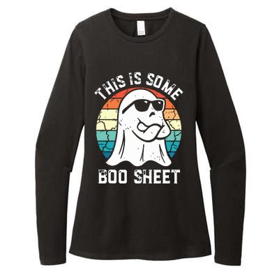 This Is Some Boo Sheet Halloween Ghost Funny Gifts Womens CVC Long Sleeve Shirt