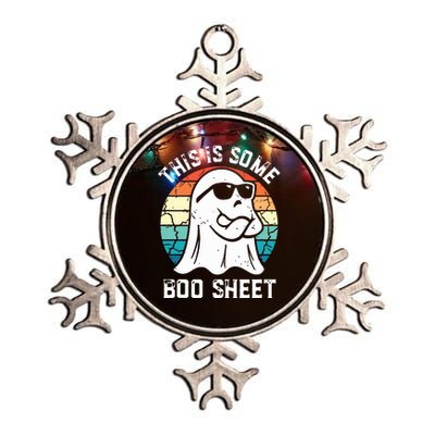 This Is Some Boo Sheet Halloween Ghost Funny Gifts Metallic Star Ornament