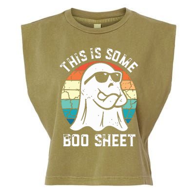 This Is Some Boo Sheet Halloween Ghost Funny Gifts Garment-Dyed Women's Muscle Tee