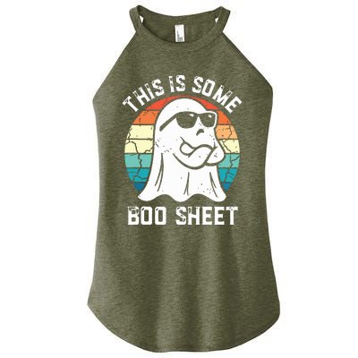 This Is Some Boo Sheet Halloween Ghost Funny Gifts Women's Perfect Tri Rocker Tank