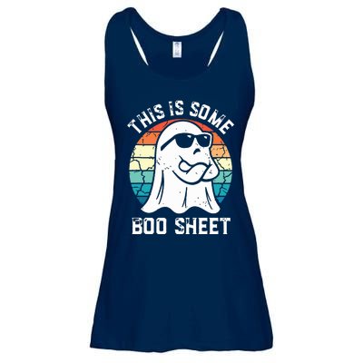 This Is Some Boo Sheet Halloween Ghost Funny Gifts Ladies Essential Flowy Tank