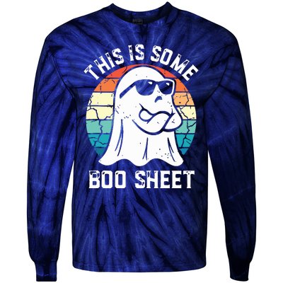 This Is Some Boo Sheet Halloween Ghost Funny Gifts Tie-Dye Long Sleeve Shirt