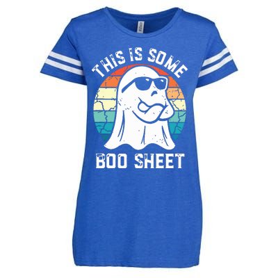 This Is Some Boo Sheet Halloween Ghost Funny Gifts Enza Ladies Jersey Football T-Shirt