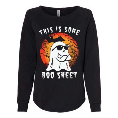 This Is Some Boo Sheet Halloween Ghost Funny Gifts Womens California Wash Sweatshirt