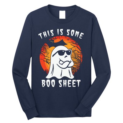 This Is Some Boo Sheet Halloween Ghost Funny Gifts Long Sleeve Shirt