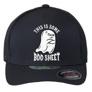 This Is Some Boo Sheet Halloween Ghost Funny Flexfit Unipanel Trucker Cap