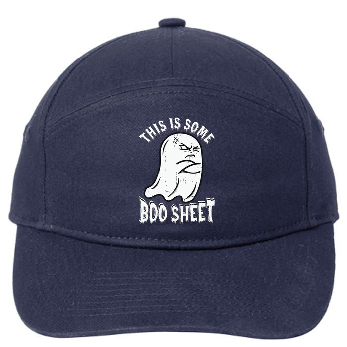 This Is Some Boo Sheet Halloween Ghost Funny 7-Panel Snapback Hat