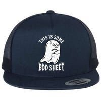 This Is Some Boo Sheet Halloween Ghost Funny Flat Bill Trucker Hat