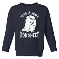 This Is Some Boo Sheet Halloween Ghost Funny Toddler Sweatshirt