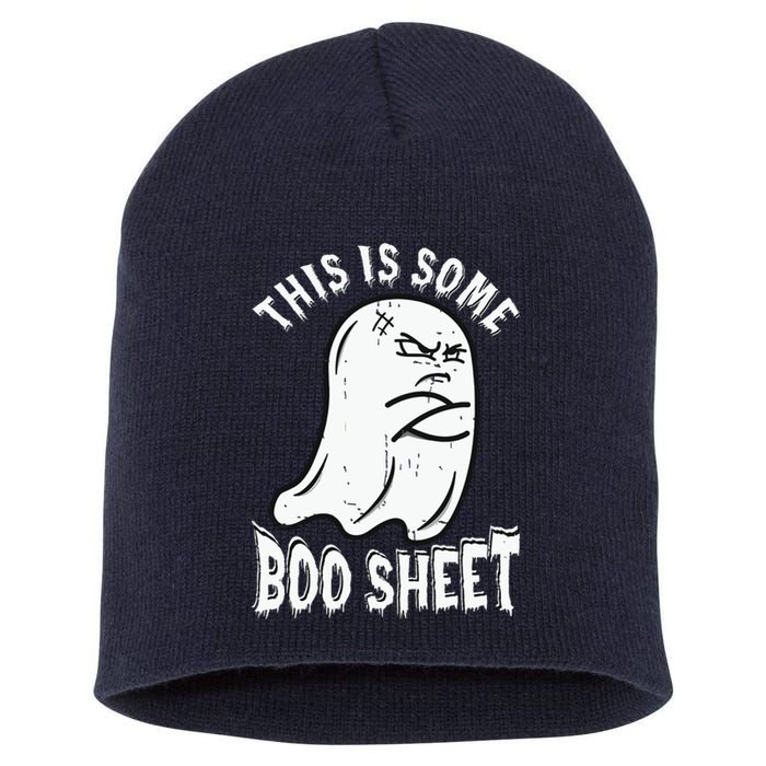 This Is Some Boo Sheet Halloween Ghost Funny Short Acrylic Beanie