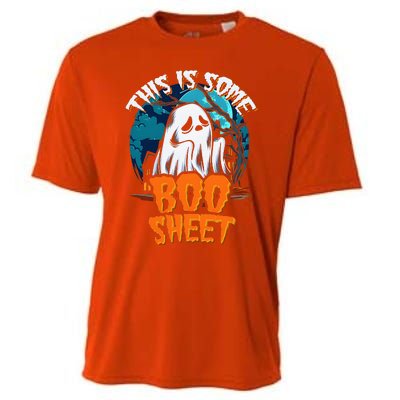 This Is Some Boo Sheet Ghost Halloween Costume Cooling Performance Crew T-Shirt