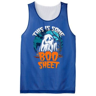 This Is Some Boo Sheet Ghost Halloween Costume Mesh Reversible Basketball Jersey Tank