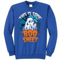 This Is Some Boo Sheet Ghost Halloween Costume Tall Sweatshirt