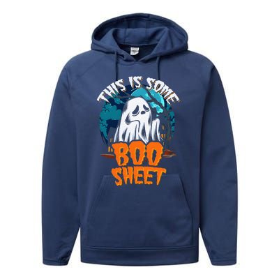 This Is Some Boo Sheet Ghost Halloween Costume Performance Fleece Hoodie