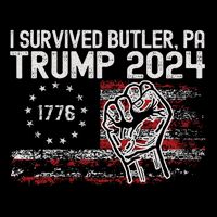 Trump I Survived Trump Rally Butler Pa Shooting Ear Poster