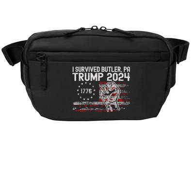 Trump I Survived Trump Rally Butler Pa Shooting Ear Crossbody Pack