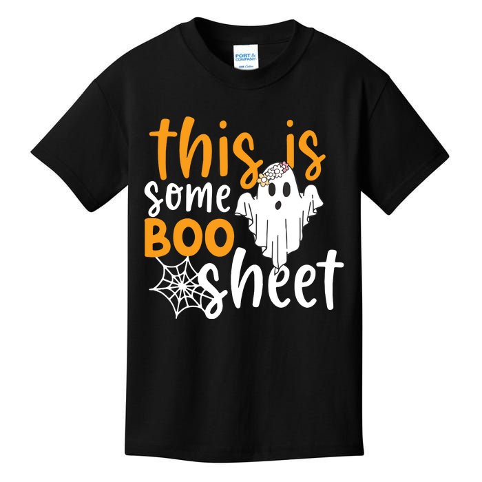 This Is Some Boo Sheet Shirts Funny Halloween Ghost Spooky Kids T-Shirt