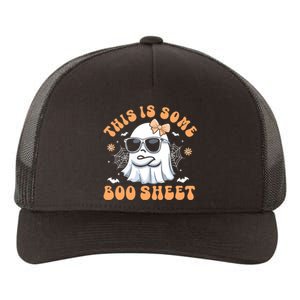 This Is Some Boo Sheet Women Cute Ghost Halloween Yupoong Adult 5-Panel Trucker Hat