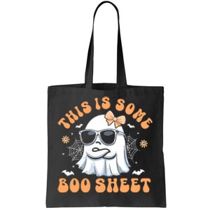 This Is Some Boo Sheet Women Cute Ghost Halloween Tote Bag