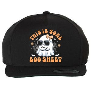 This Is Some Boo Sheet Women Cute Ghost Halloween Wool Snapback Cap