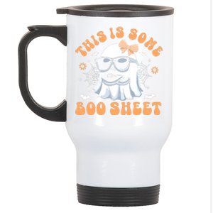 This Is Some Boo Sheet Women Cute Ghost Halloween Stainless Steel Travel Mug