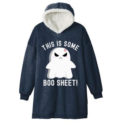 This Is Some Boo Sheet Halloween Ghost Costume Hooded Wearable Blanket