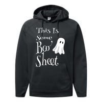 This Is Some Boo Sheet Funny Halloween Pun Design Ghost Gift Performance Fleece Hoodie