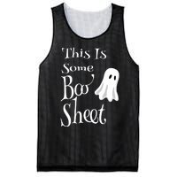 This Is Some Boo Sheet Funny Halloween Pun Design Ghost Gift Mesh Reversible Basketball Jersey Tank