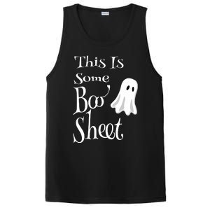 This Is Some Boo Sheet Funny Halloween Pun Design Ghost Gift PosiCharge Competitor Tank