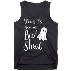 This Is Some Boo Sheet Funny Halloween Pun Design Ghost Gift Tank Top