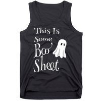 This Is Some Boo Sheet Funny Halloween Pun Design Ghost Gift Tank Top