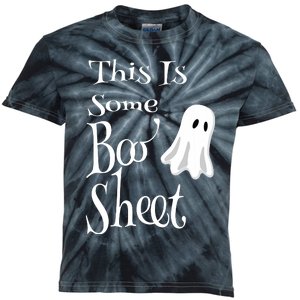 This Is Some Boo Sheet Funny Halloween Pun Design Ghost Gift Kids Tie-Dye T-Shirt