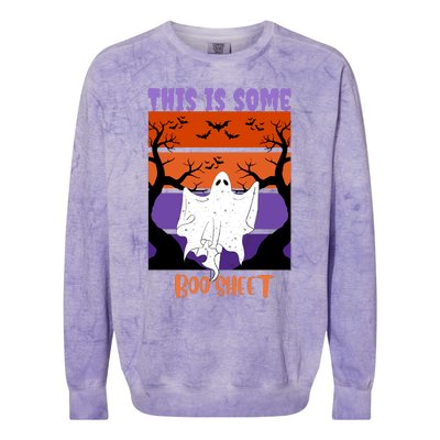 This Is Some Boo Sheet Colorblast Crewneck Sweatshirt