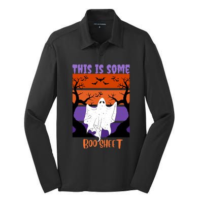 This Is Some Boo Sheet Silk Touch Performance Long Sleeve Polo