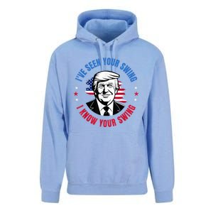 Trump IVe Seen Your Swing I Know Your Swing Funny Election Unisex Surf Hoodie