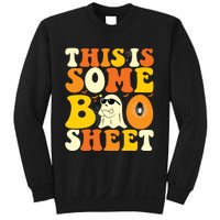 This Is Some Boo Sheet Retro Groovy Halloween Cute Boo Ghost Sweatshirt