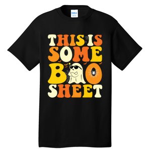 This Is Some Boo Sheet Retro Groovy Halloween Cute Boo Ghost Tall T-Shirt