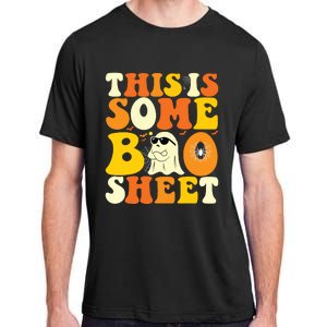 This Is Some Boo Sheet Retro Groovy Halloween Cute Boo Ghost Adult ChromaSoft Performance T-Shirt