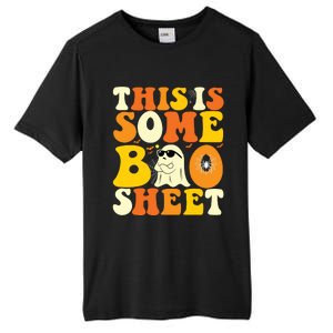 This Is Some Boo Sheet Retro Groovy Halloween Cute Boo Ghost Tall Fusion ChromaSoft Performance T-Shirt