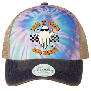 This Is Some Boo Sheet Halloween Ghost Funny Gift Legacy Tie Dye Trucker Hat